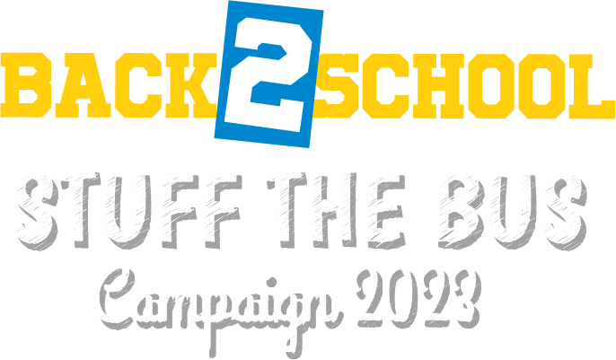 Back to School Stuff The Bus campaign logo